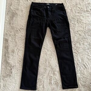 Paige Jeans Mens Size 31x29 Black Lennox Slim Fit‎ Stretch Classic Preppy